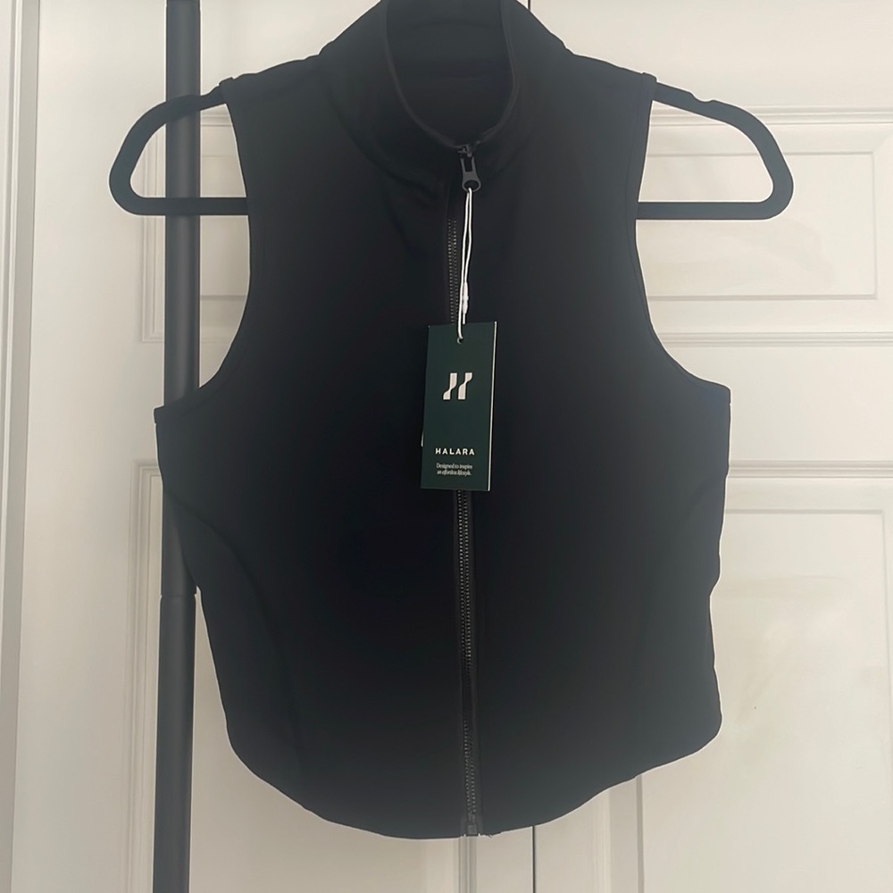 Halara zipper crop top